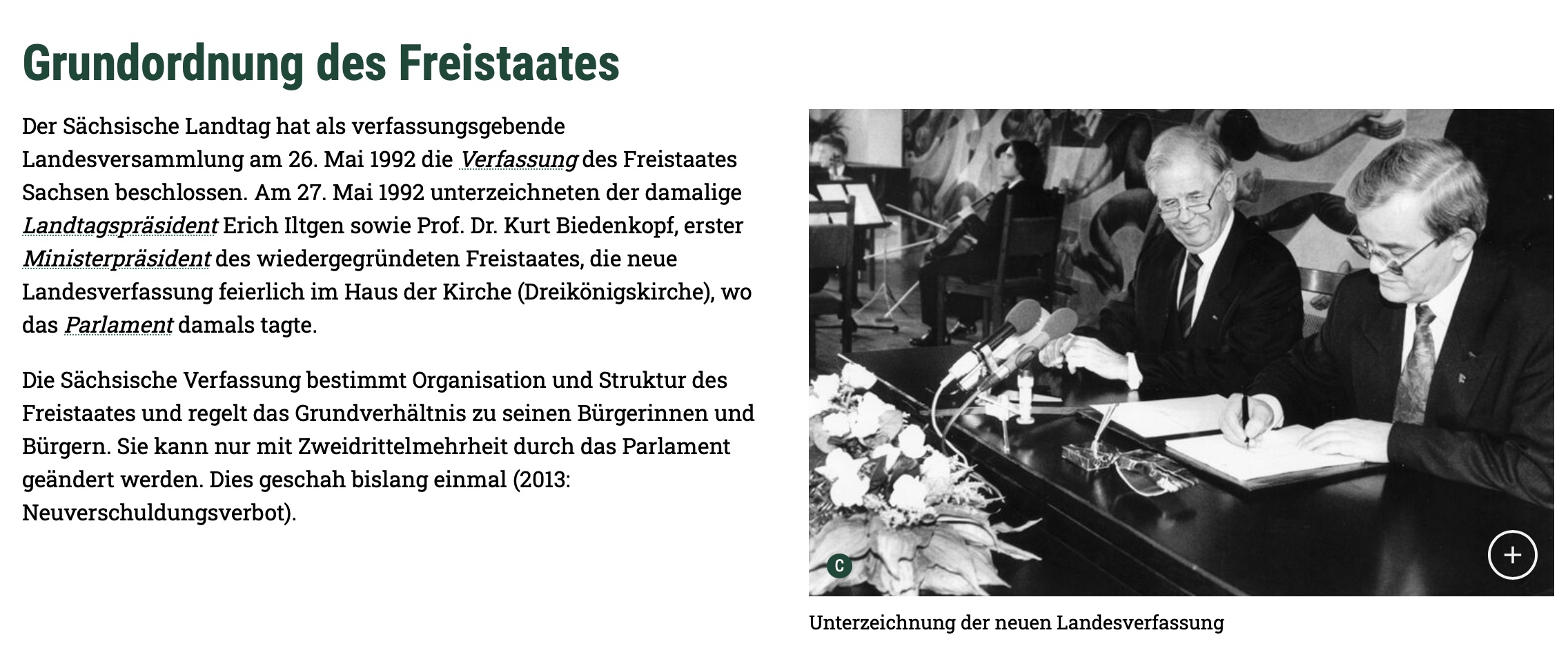 Die Verfassung des Freistaat Sachsen Der Mensch und die Person (Sklave)